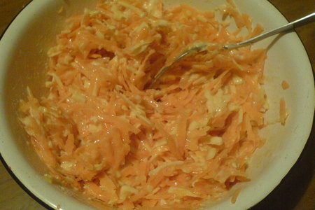 Морковно-сырные оладьи: шаг 3
