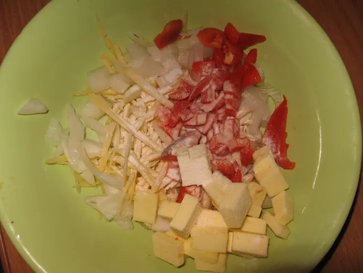 Куринные рогалики на шпажках: шаг 2
