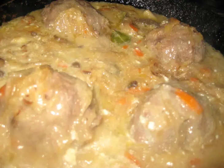 Каширская солянка с бифштексами и чёрными грибами.: шаг 8