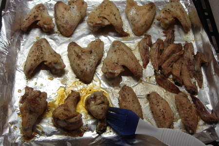 Куриные крылышки в глазури из соевого соуса, меда и рисового уксуса.: шаг 1