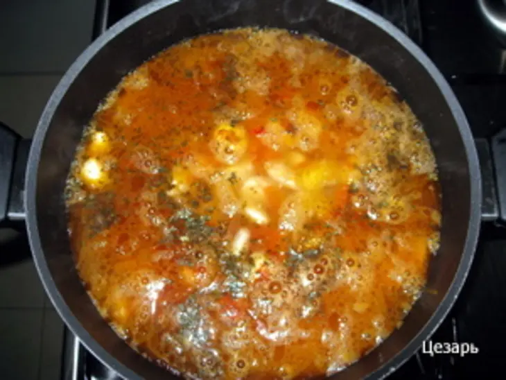 Фасоль белая с овощами: шаг 8