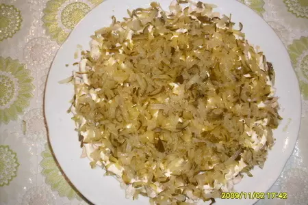 Салат "лиса": шаг 3