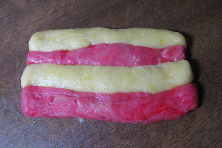 Печенье тросточки для санты клауса, рогалики и печенье " спиралька ": шаг 4