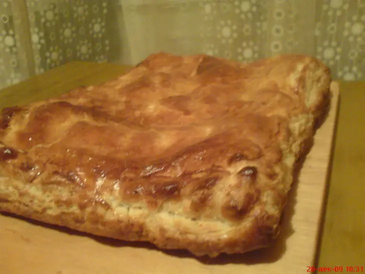Слоёная кулебяка с рыбой: шаг 4