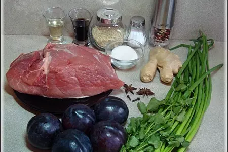 Мясные рулеты    "сливовая долина"     (японские мотивы).: шаг 1