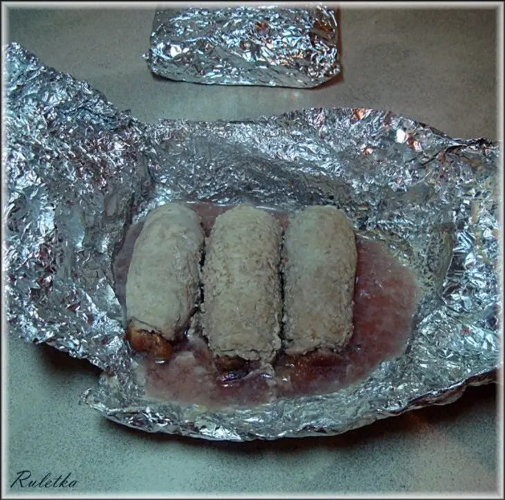 Мясные рулеты    "сливовая долина"     (японские мотивы).: шаг 11