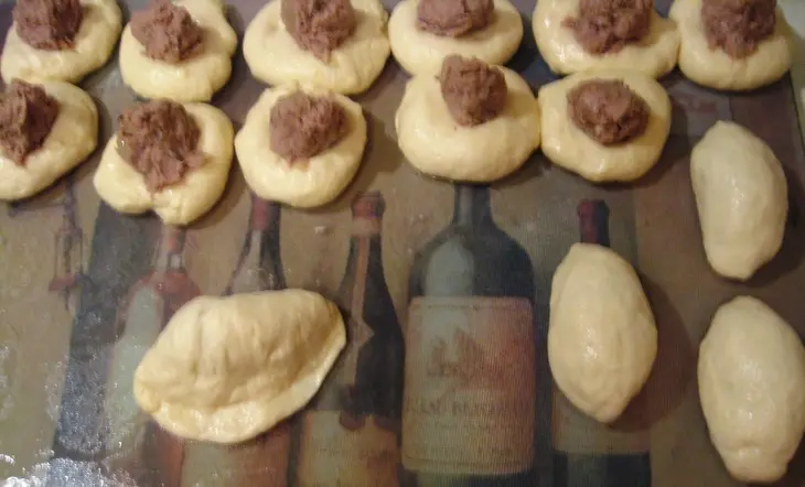 Пирожки на «два укуса» с мясом: шаг 3