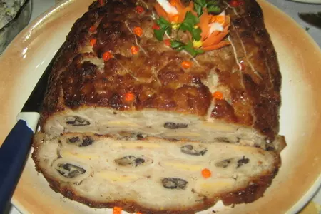 Мясной рулет"сытый удав": шаг 2