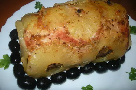 Мясо в ананасе: шаг 6