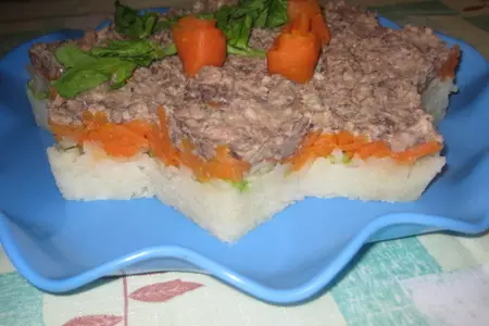 Салат"рождественская звезда": шаг 4