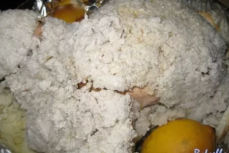 Курица, запеченная в соли: шаг 2