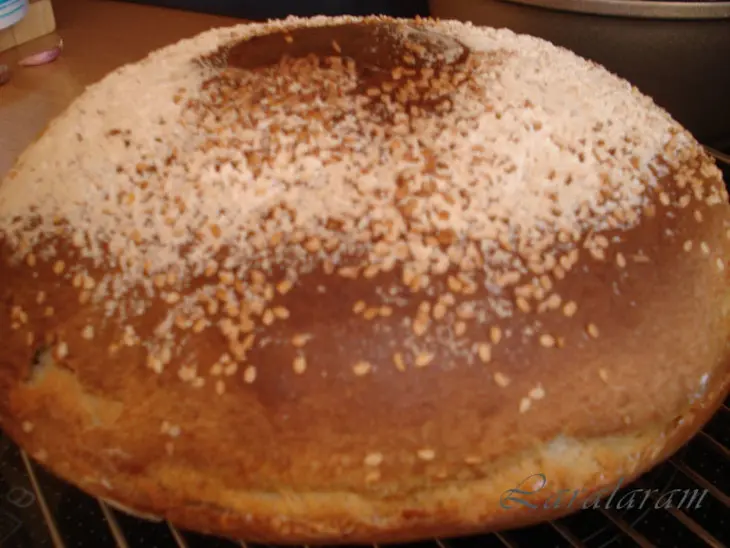 Хлебушек нарядный (на закваске с топлёным молоком и апельсиновым маслицем): шаг 7