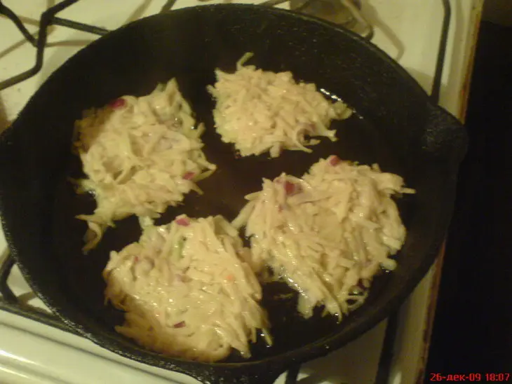 Драники с муссом из форели: шаг 4