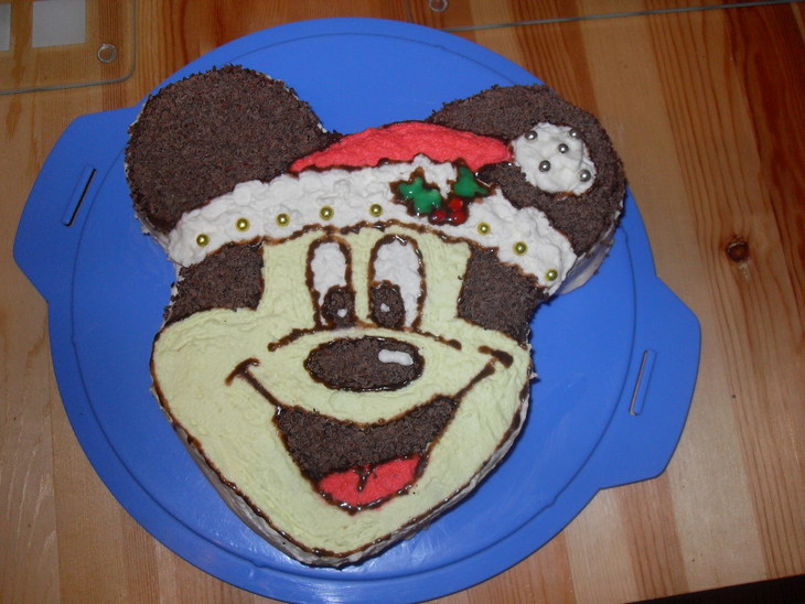 Торт "микки маус" (новогодний порадок барбосу): шаг 4