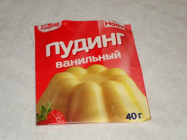 Кекс с яичным ликёром  и пудингом: шаг 4