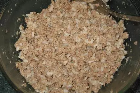 Блинчики с мясом и рисом: шаг 1