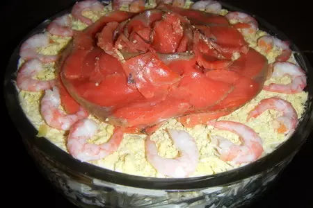 Праздничный рыбный салат: шаг 4