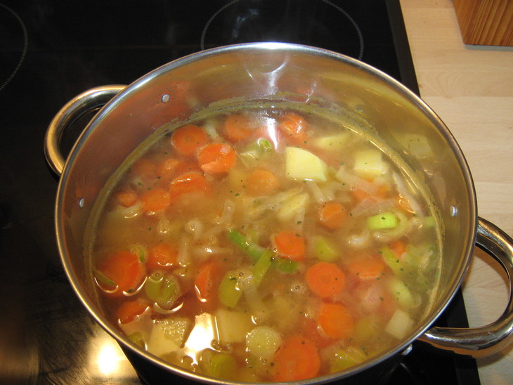 Морковный суп-пюре с брынзой: шаг 3