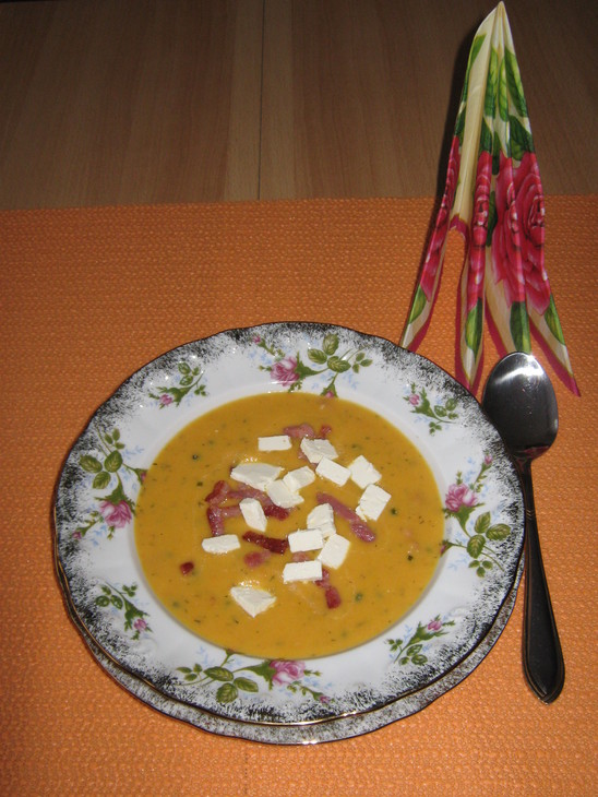 Морковный суп-пюре с брынзой: шаг 6