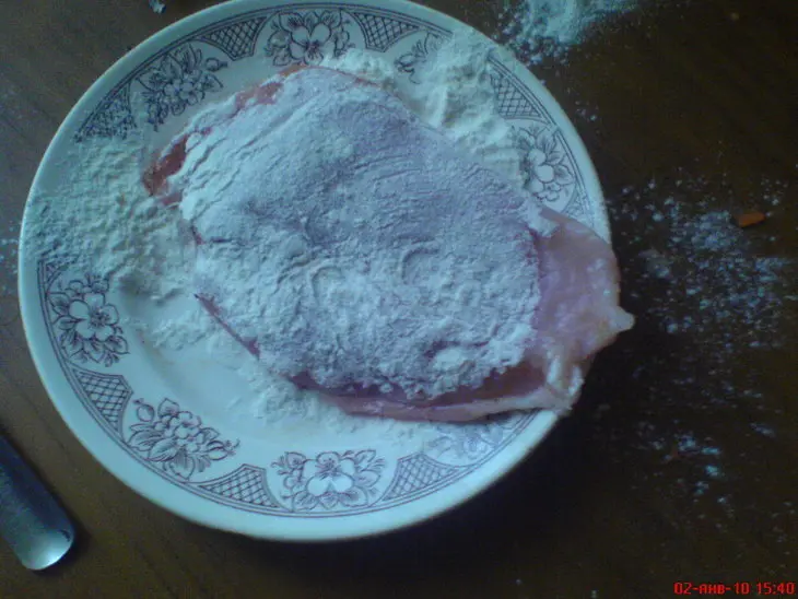 Куриный шницель в морковной шубке: шаг 5