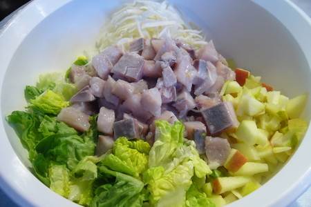 Скандинавский селедочный салат: шаг 2
