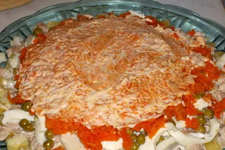 Салат "овощной пирог": шаг 4