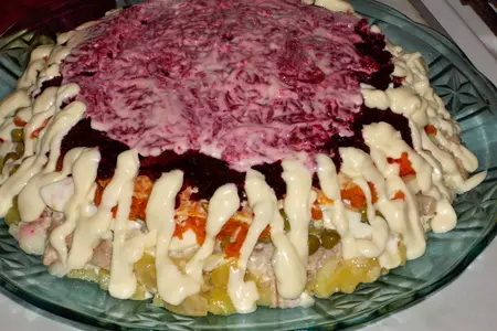 Салат "овощной пирог": шаг 6