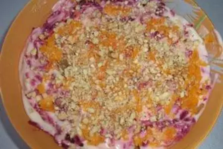 Салат "шапка мономаха": шаг 1