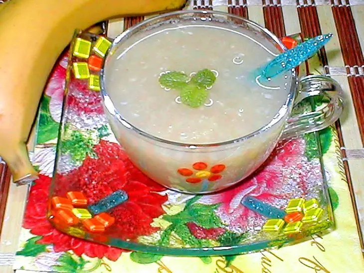 Лечебный  банановый  кисель: шаг 4
