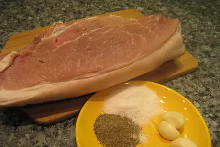 Глазированная корейка: шаг 1