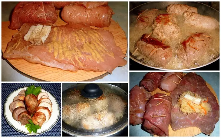 Мясные рулеты-конверты: шаг 1