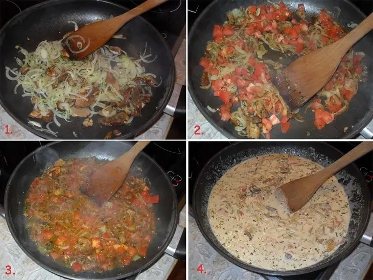 Фазан с грибным соусом: шаг 6