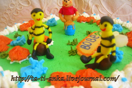 Торт медовик или рыжик (винни пух, пчела и пчел"): шаг 3