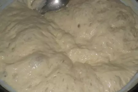 Оладьи на дрожжевом тесте.(30 штук за 15 рублей...точно не дороже): шаг 5
