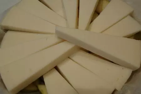 Лимонная форель с белым вином,козьим сыром и запеченными грушами: шаг 6