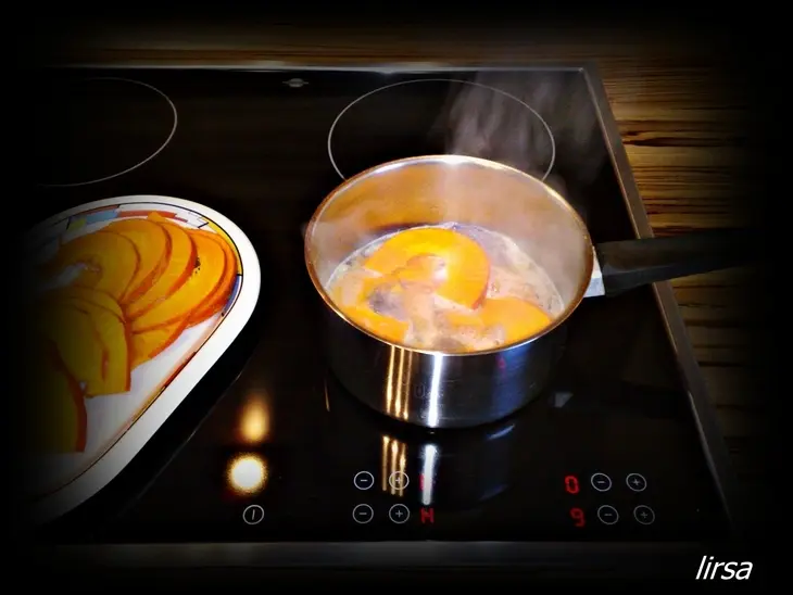 Карпаччо из тыквы с запечённым козьим сыром: шаг 3