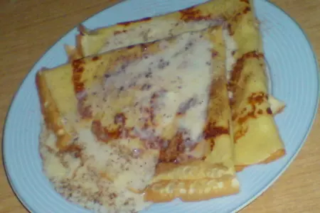 Лимонные блинчики со сливочно-медовым соусом: шаг 9