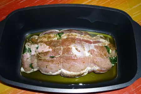 Мясной рулет с начинкой: шаг 2