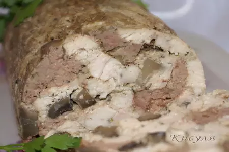 Сальтисон с грибами и печенью: шаг 6