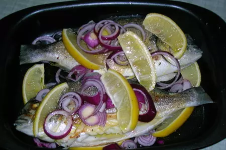 Дорада запеченная с овощами-гриль.: шаг 5