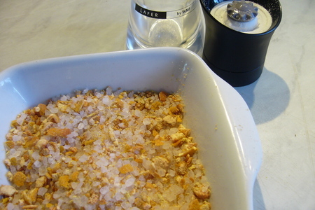 Соль с ароматом апельсина и имбиря (ароматная приправа к салатам): шаг 2
