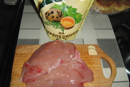 Шашлык из курицы с чесночным соусом: шаг 1
