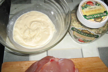 Шашлык из курицы с чесночным соусом: шаг 2