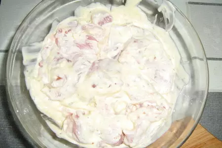 Шашлык из курицы с чесночным соусом: шаг 3