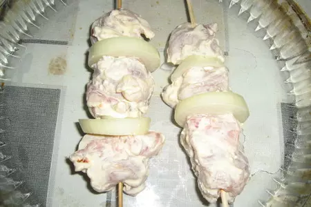 Шашлык из курицы с чесночным соусом: шаг 4