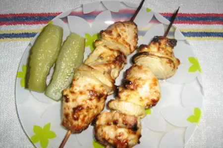 Шашлык из курицы с чесночным соусом: шаг 5