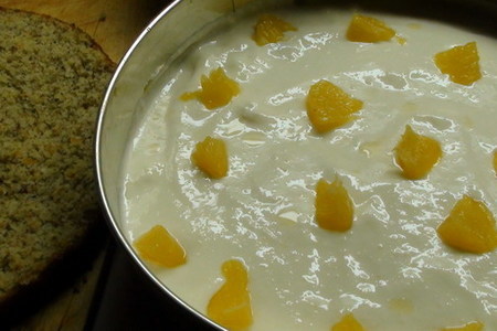 Торт «апельсиновый» с твороженным суфле и миндально-цитрусовым бисквитом без муки от natapit.: шаг 3