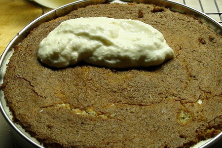 Торт «апельсиновый» с твороженным суфле и миндально-цитрусовым бисквитом без муки от natapit.: шаг 4