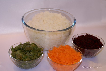 Разноцветная рисово-творожная запеканка: шаг 1