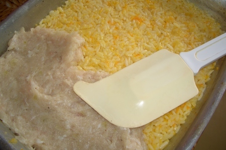 Рыбно-рисовая запеканка "воздушная": шаг 5